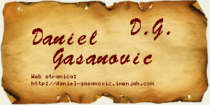 Daniel Gašanović vizit kartica